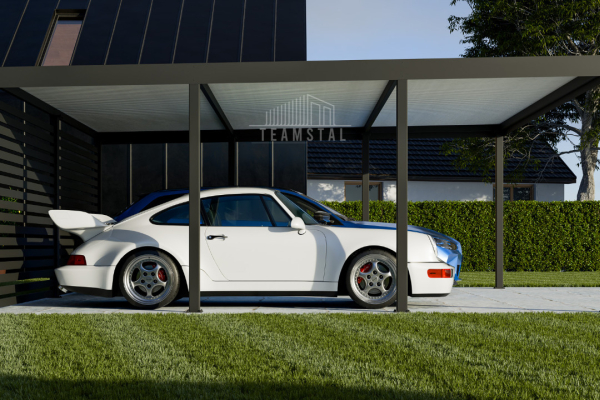 Ogłoszenie - CarPort PREMIUM - Wiata samochodowa 6x5,5 Antracyt Zabudowa - TS1037 - Międzyrzecz - 22 950,00 zł