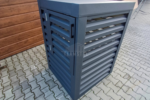Ogłoszenie - Osłona pompy ciepła 70x70x110 cm antracyt Zabudowa TS944 - Tczew - 2 450,00 zł
