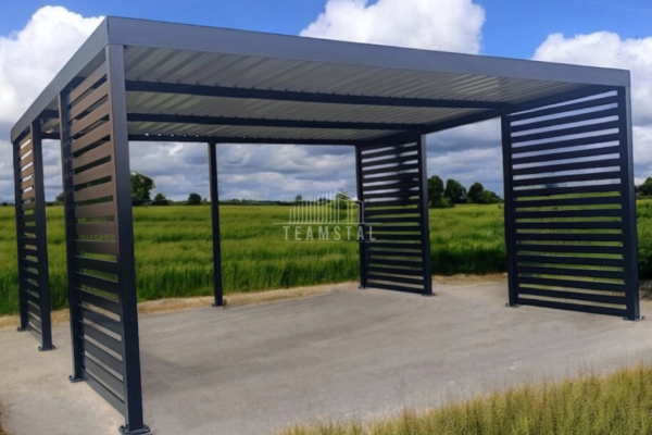 Ogłoszenie - CarPort PREMIUM - Wiata samochodowa 6x6 Antracyt - dodatkowa zabudowa TS1028 - Jastrzębie-Zdrój - 26 500,00 zł