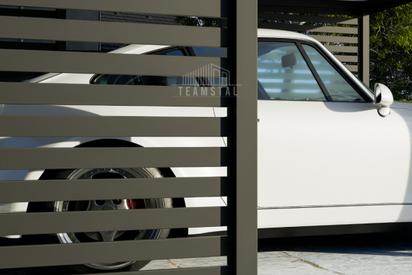 Ogłoszenie - CarPort PREMIUM - Wiata samochodowa 6x5,5 Antracyt Zabudowa - TS1033 - Kościerzyna - 18 600,00 zł