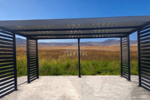 Ogłoszenie - CarPort PREMIUM - Wiata samochodowa 6x6 Antracyt - dodatkowa zabudowa TS1028 - Jastrzębie-Zdrój - 26 500,00 zł