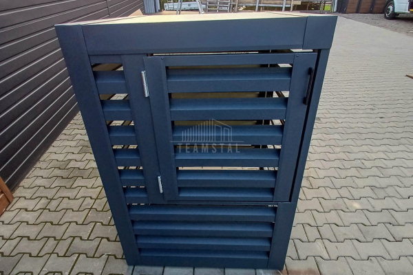 Ogłoszenie - Osłona pompy ciepła 70x70x110 cm antracyt Zabudowa TS944 - Tczew - 2 450,00 zł