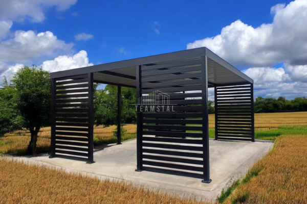 Ogłoszenie - CarPort PREMIUM - Wiata samochodowa 6x6 Antracyt - dodatkowa zabudowa TS1028 - Jastrzębie-Zdrój - 26 500,00 zł