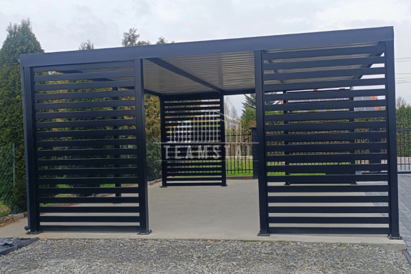 Ogłoszenie - CarPort PREMIUM - Wiata samochodowa 5x5 Antracyt - TS1024 - Szczecin - 14 600,00 zł