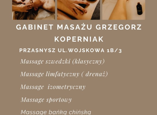 Ogłoszenie - Masaż z dojazdem do klienta Ciechanów, Pułtusk, Mława, Krasne i okolice - Mława - 100,00 zł
