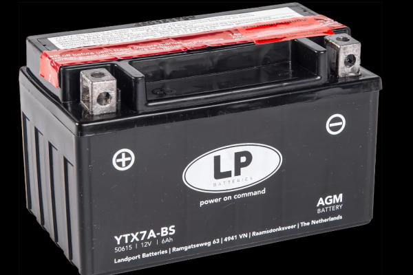 Ogłoszenie - Akumulator motocyklowy 12V 6Ah 105A landport YTX7A-BS - Luboń - 89,00 zł