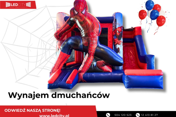 Ogłoszenie - Wynajem dmuchanego zamku dla dzieci - Dmuchaniec Spider-man - Nowy Sącz - 1,00 zł