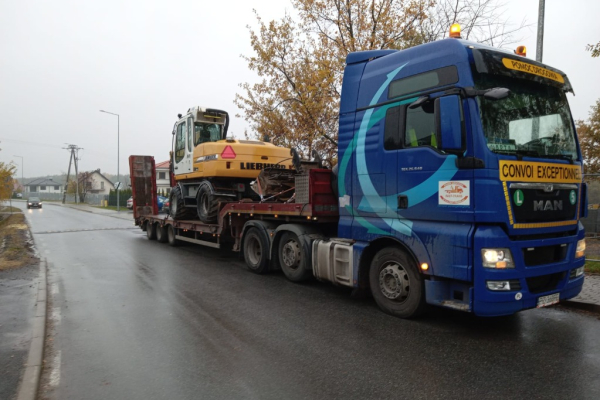 Ogłoszenie - Transport wózków widłowych maszyn koparek Poznań 604 999 084 - Poznań