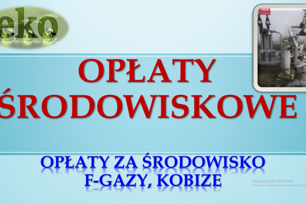 Ogłoszenie - Opłaty środowiskowe, tel. 502-032-782. Raport Kobize, Wykaz, naliczanie opłat za środowisko,. wykonanie sprawozdania - Wrocław