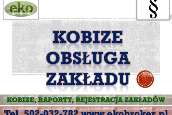 Ogłoszenie - Opłaty środowiskowe, tel. 502-032-782. Raport Kobize, Wykaz, naliczanie opłat za środowisko,. wykonanie sprawozdania - Wrocław