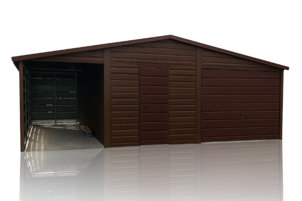 Ogłoszenie - Garaż Blaszany 6x5 + Wiata 2x5 Drewnopodobny Premium Dach Dwuspadowy - Jasło - 12 900,00 zł