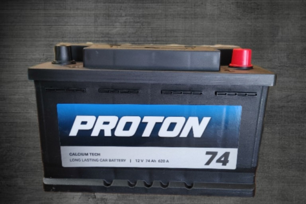 Ogłoszenie - Akumulator PROTON 74Ah 620A EN PRAWY PLUS niski - Łódź - 229,00 zł