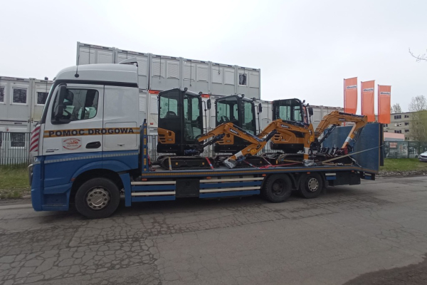 Ogłoszenie - Transport wózków widłowych maszyn koparek Poznań 604 999 084 - Poznań