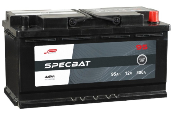 Ogłoszenie - Akumulator Specbat AGM Start&Stop 95Ah 800A prawy+ - Kędzierzyn-Koźle - 680,00 zł