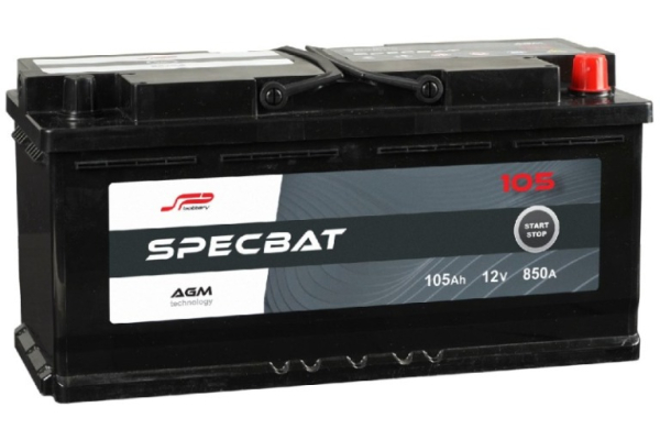 Ogłoszenie - Akumulator Specbat AGM Start&Stop 105Ah 850A prawy+ - Kędzierzyn-Koźle - 749,00 zł