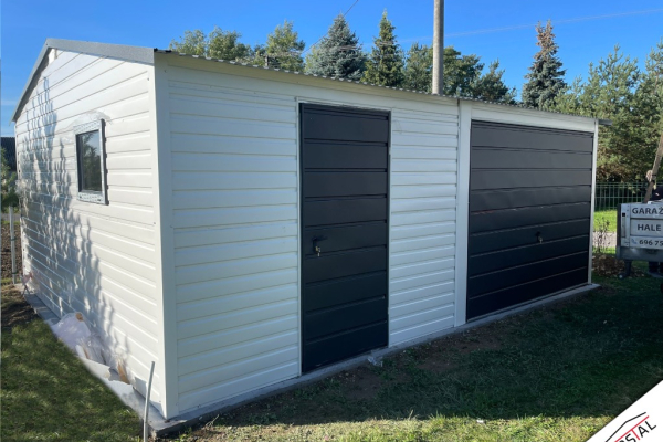 Ogłoszenie - Garaż Blaszany Blaszak dwustanowiskowy 7x5m Biały RAL Ciemny Grafit MAT - Głogów - 12 500,00 zł