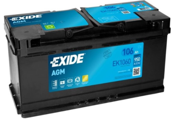 Ogłoszenie - Akumulator 106Ah 950A en Exide EK1060 Agm Start&Stop - Luboń - 949,00 zł