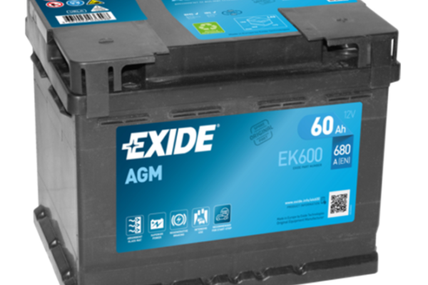 Ogłoszenie - Akumulator 60Ah 680A en Exide EK600 Agm Start&Stop - Luboń - 550,00 zł