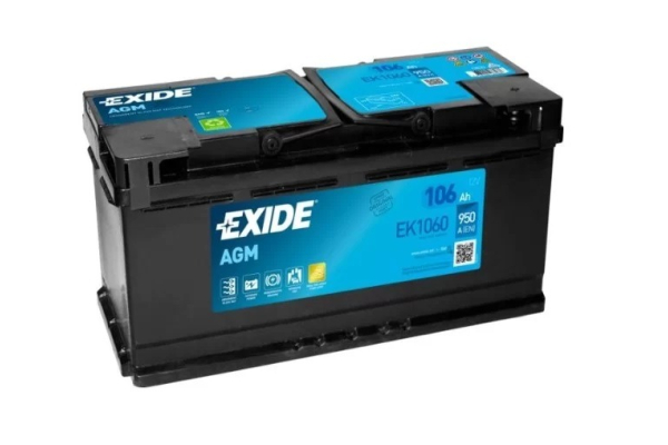 Ogłoszenie - Akumulator 106Ah 950A EXIDE AGM START&STOP EK1060 || Gliwice, Toszecka 11 - Gliwice - 860,00 zł
