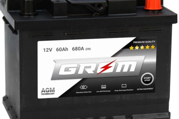 Ogłoszenie - Akumulator 60Ah 680A Grom Agm Start&Stop Prawy Plus - Kalisz - 550,00 zł