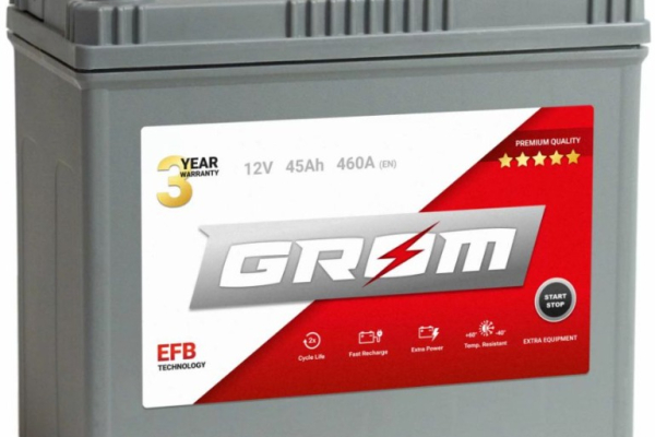 Ogłoszenie - Akumulator 45Ah 460A Grom Efb Start&Stop Japan Lewy Plus - Kalisz - 400,00 zł