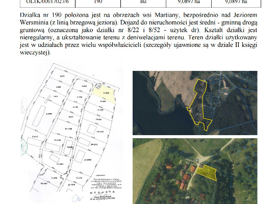 Ogłoszenie - Syndyk sprzeda nieruchomość wczasową Martiany - Kętrzyn - 34 125,00 zł