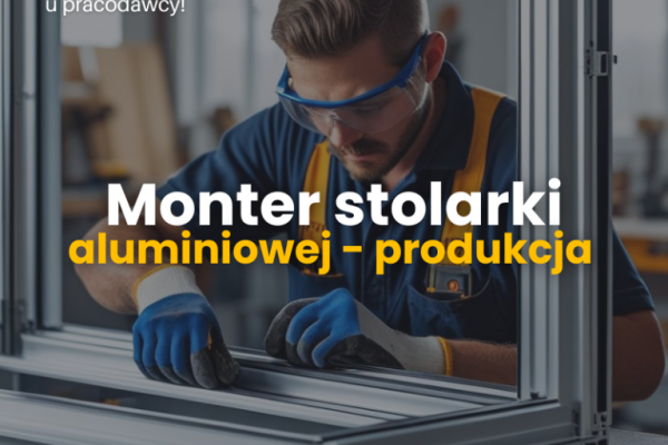 Ogłoszenie - Monter stolarki aluminiowej - praca na produkcji - Wawer
