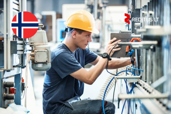 Ogłoszenie - Elektryk linii produkcyjnej – praca w Norwegii (1927)