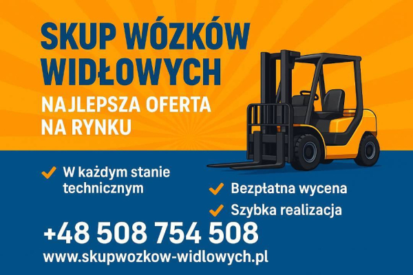 Ogłoszenie - Skup wózków widłowych | Kupię wózek widłowy - Małopolskie