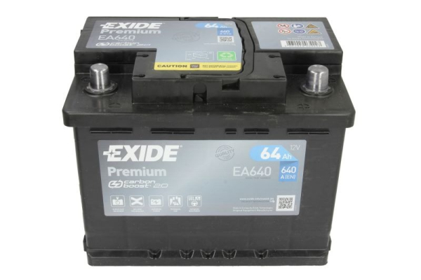 Ogłoszenie - Akumulator 64Ah 640A Exide Premium EA640 EN PRAWY PLUS - Bemowo - 338,00 zł