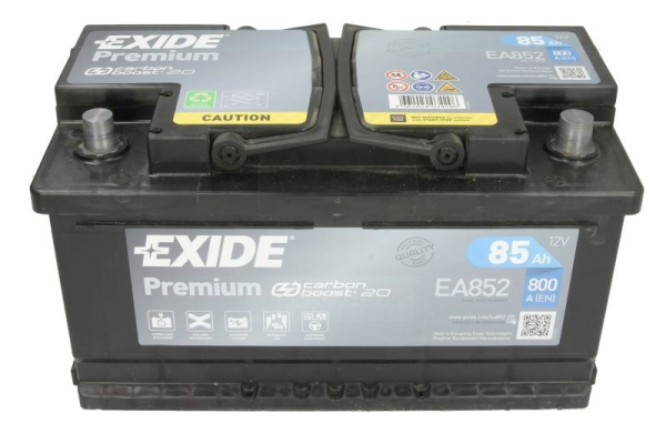 Ogłoszenie - Akumulator 85Ah 800A Exide Premium EA852 PRAWY PLUS - Bemowo - 429,00 zł