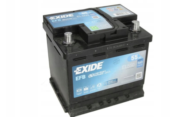 Ogłoszenie - Akumulator 55Ah 480A en Exide EL550 EFB - Luboń - 399,00 zł