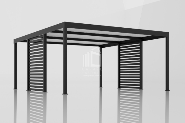 Ogłoszenie - CarPort PREMIUM - Wiata samochodowa 5x5 Antracyt Zabudowa - ID960 - Gdańsk - 11 790,00 zł