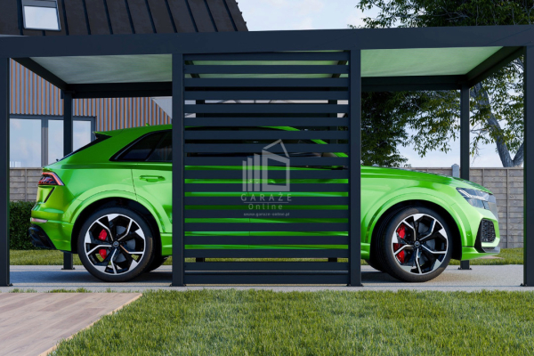 Ogłoszenie - CarPort PREMIUM - Wiata samochodowa 3x5 Antracyt Zabudowa - ID956 - Elbląg - 9 300,00 zł