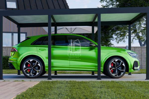 Ogłoszenie - CarPort PREMIUM - Wiata samochodowa 3x5 Antracyt - ID955 - Nowy Sącz - 7 500,00 zł