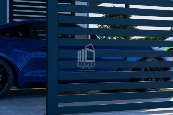 Ogłoszenie - CarPort PREMIUM - Wiata samochodowa 5x5 Antracyt Zabudowa - ID960 - Gdańsk - 11 790,00 zł