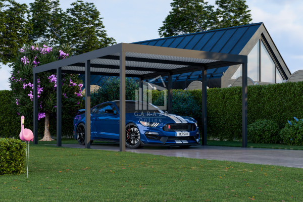 Ogłoszenie - CarPort PREMIUM - Wiata samochodowa 4x5 Antracyt - ID958 - Koszalin - 9 990,00 zł