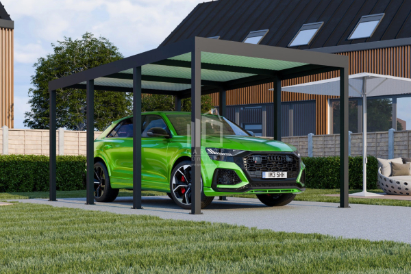 Ogłoszenie - CarPort PREMIUM - Wiata samochodowa 3x5 Antracyt - ID955 - Nowy Sącz - 7 500,00 zł