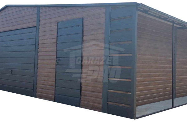 Ogłoszenie - Garaż blaszany 10x6m + wiata 1m 2x Brama uchylna 2x okno drzwi rynny dach  GP455 - Oświęcim - 24 890,00 zł
