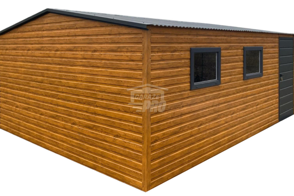Ogłoszenie - Schowek - Domek Ogrodowy 5x6m - drzwi - 2x okno - jasny orzech - dach spad w tył GP561 - Przemyśl - 10 990,00 zł