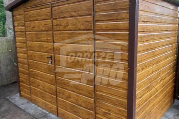 Ogłoszenie - Schowek - domek ogrodowy 3x2m - Brama dwuskrzydłowa - jasny orzech - drewnopodobny - rynny - dach dwuspadowy GP461 - Bydgoszcz - 4 390,00 zł