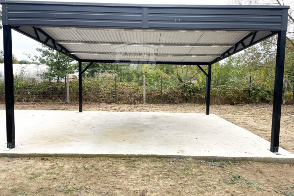 Ogłoszenie - Wiata samochodowa CarPort 6x5,8m - antracyt - dach spad w tył GP487 - Opole - 12 800,00 zł