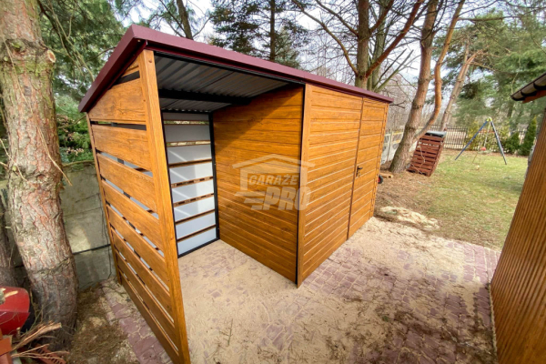 Ogłoszenie - Schowek Domek Ogrodowy 2,5x2m + wiata 1m -Drzwi GP546 - Ruda Śląska - 4 150,00 zł