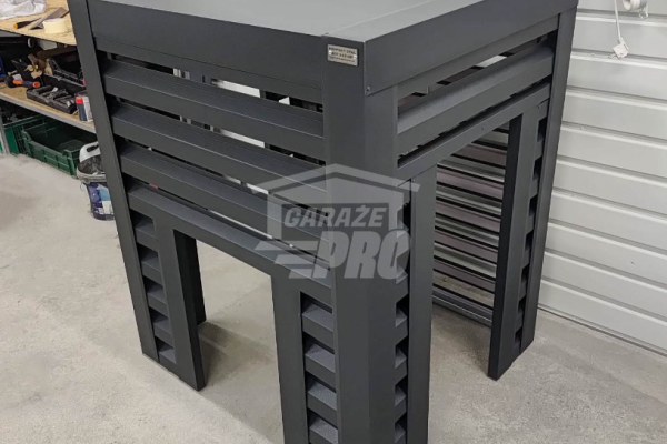 Ogłoszenie - Osłona klimatyzatora - pompy ciepła 100x60x120 cm antracyt - niepełna zabudowa GP536 - Chełm - 2 350,00 zł