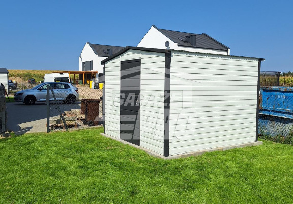 Ogłoszenie - Schowek - Domek ogrodowy - 3x3m - drzwi - antracyt - biały - dach dwuspadowy GP456 - Radom - 4 590,00 zł
