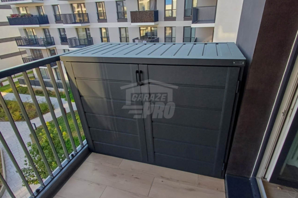 Ogłoszenie - Box rowerowy - Schowek na rower wózek 180x100  antracyt GP534 - Łańcut - 4 300,00 zł