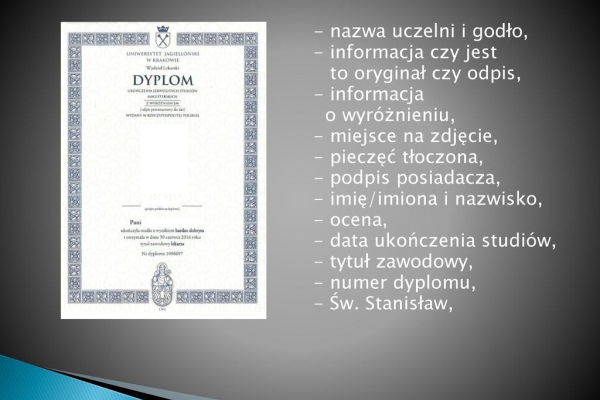 Ogłoszenie - Dyplom ukończenia studiów cena Dyplom kolekcjonerski sprzedam Gdzie kupić świadectwo ukończenia szkoły średniej z wpisem - Rumia - 950,00 zł