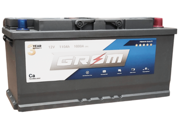 Ogłoszenie - Akumulator 110Ah 1000A Grom Premium Prawy Plus - Kalisz - 660,00 zł