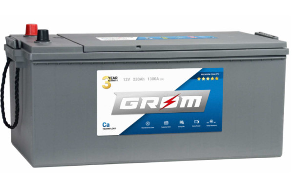 Ogłoszenie - Akumulator 230Ah 1300A Grom Premium Lewy Plus - Kalisz - 1 080,00 zł