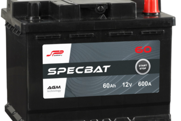 Ogłoszenie - Akumulator 60Ah 600A Specbat Agm Start&Stop Prawy Plus - Kalisz - 459,00 zł